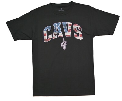 Cleveland Cavaliers Americana NBA Black Graphic T-Shirt