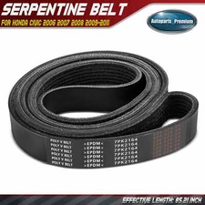 85.21" Serpentine Belt 7-Rib for Honda Civic 2006 2007 2008 2009-2011 L4 1.8L