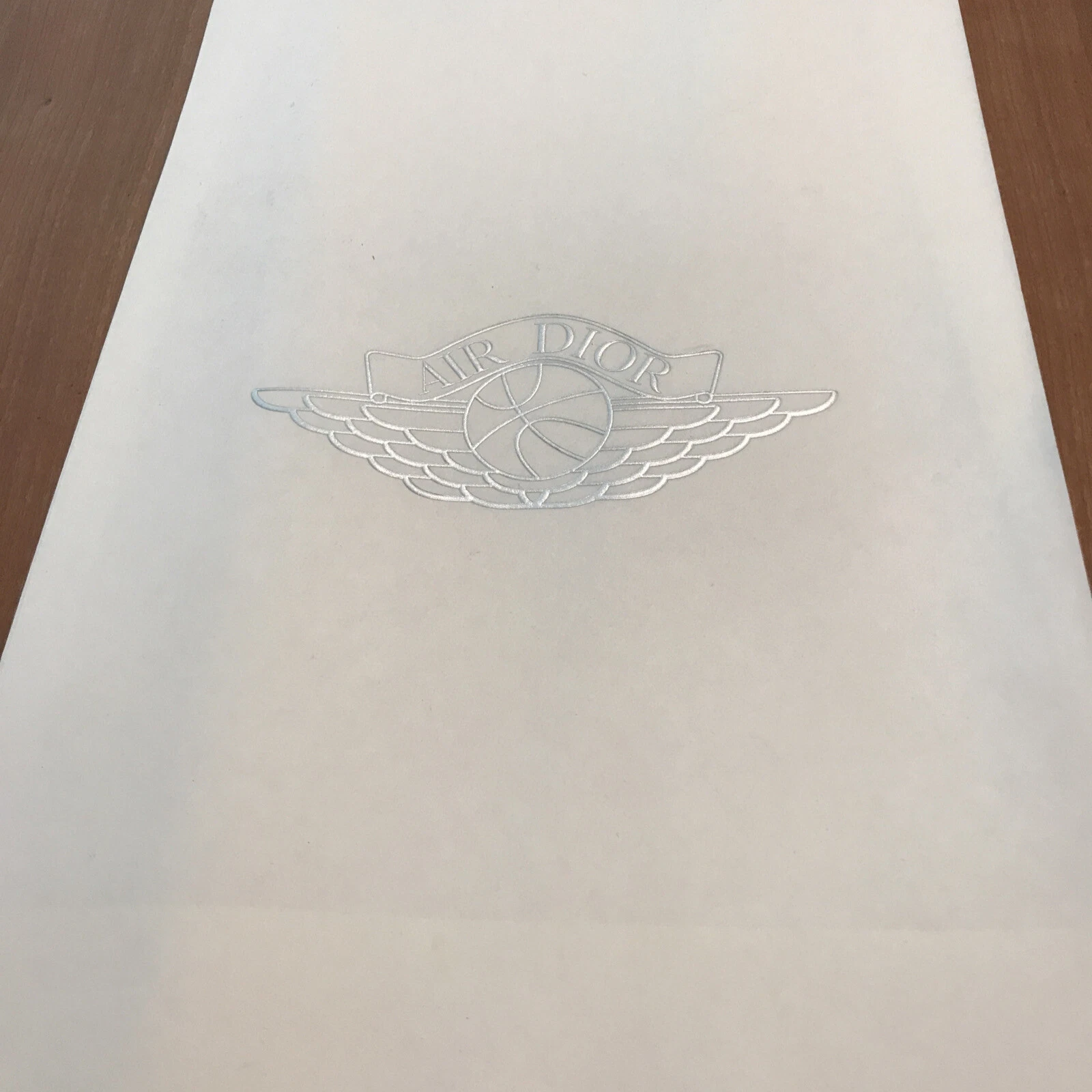Sac Dior Air Jordan authentique 9 1/2x14 1/2