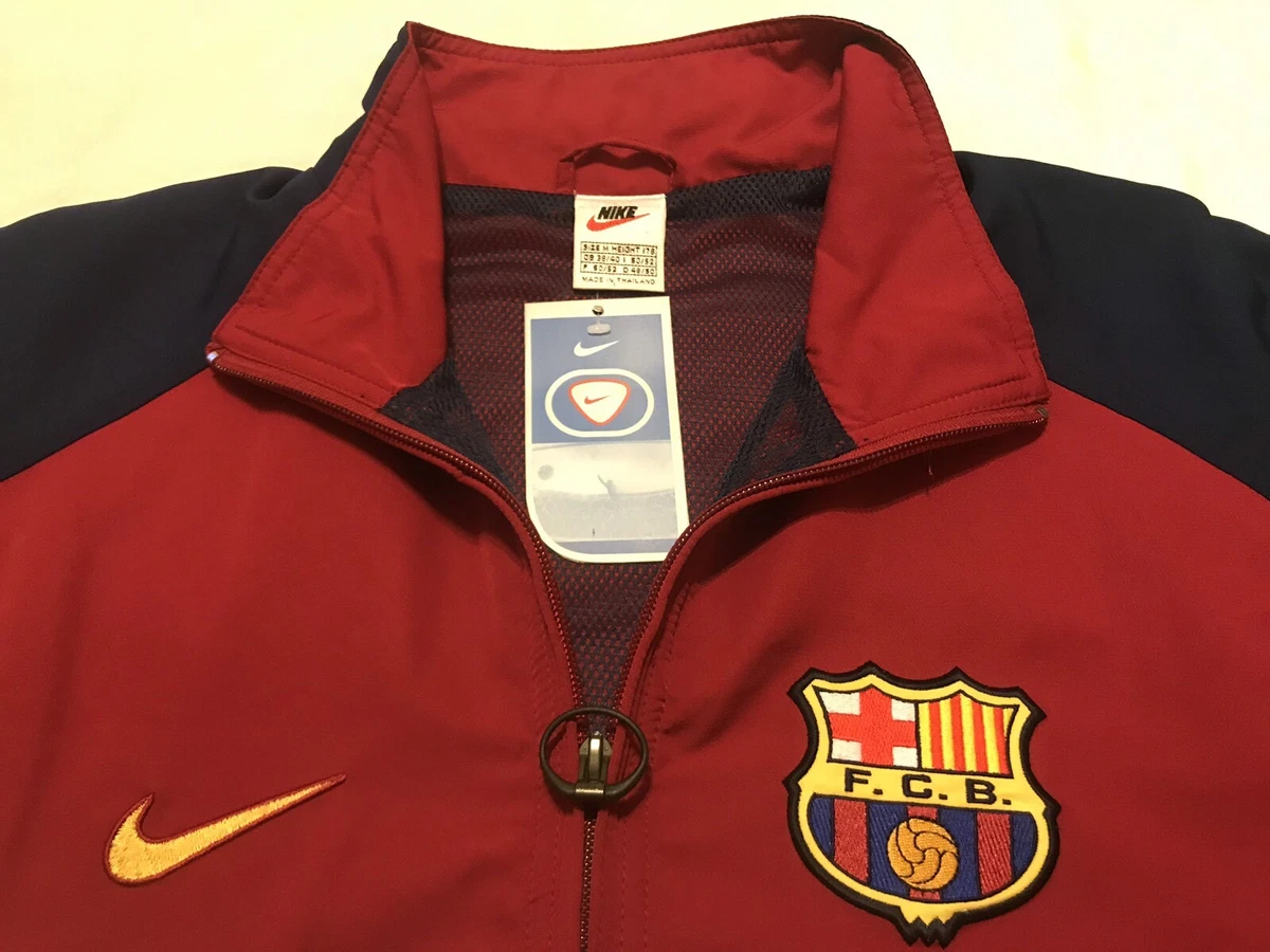 himno Nacional ¿Cómo Laboratorio NIKE VINTAGE BARCELONA SOCCER JACKET USA MEXICO REAL MADRID AMERICA CHIVAS  | eBay