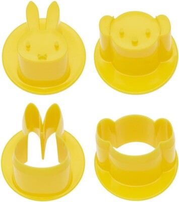 Skater Miffy Character Vegetable Cutter cooking mold 2pcs DIY JAPAN