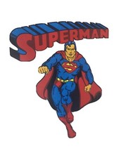 Vtg 70s Superman IRON ON TRANSFER for T-Shirt DC Superhero