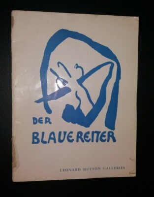 vintage Der Blaue Reiter exhibition catalogue Leonard Hutton 1963 ex-lib rare