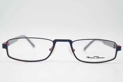 Brille Marion Ramm 92F57 Blau Rot Oval Brillengestell eyeglasses Neu