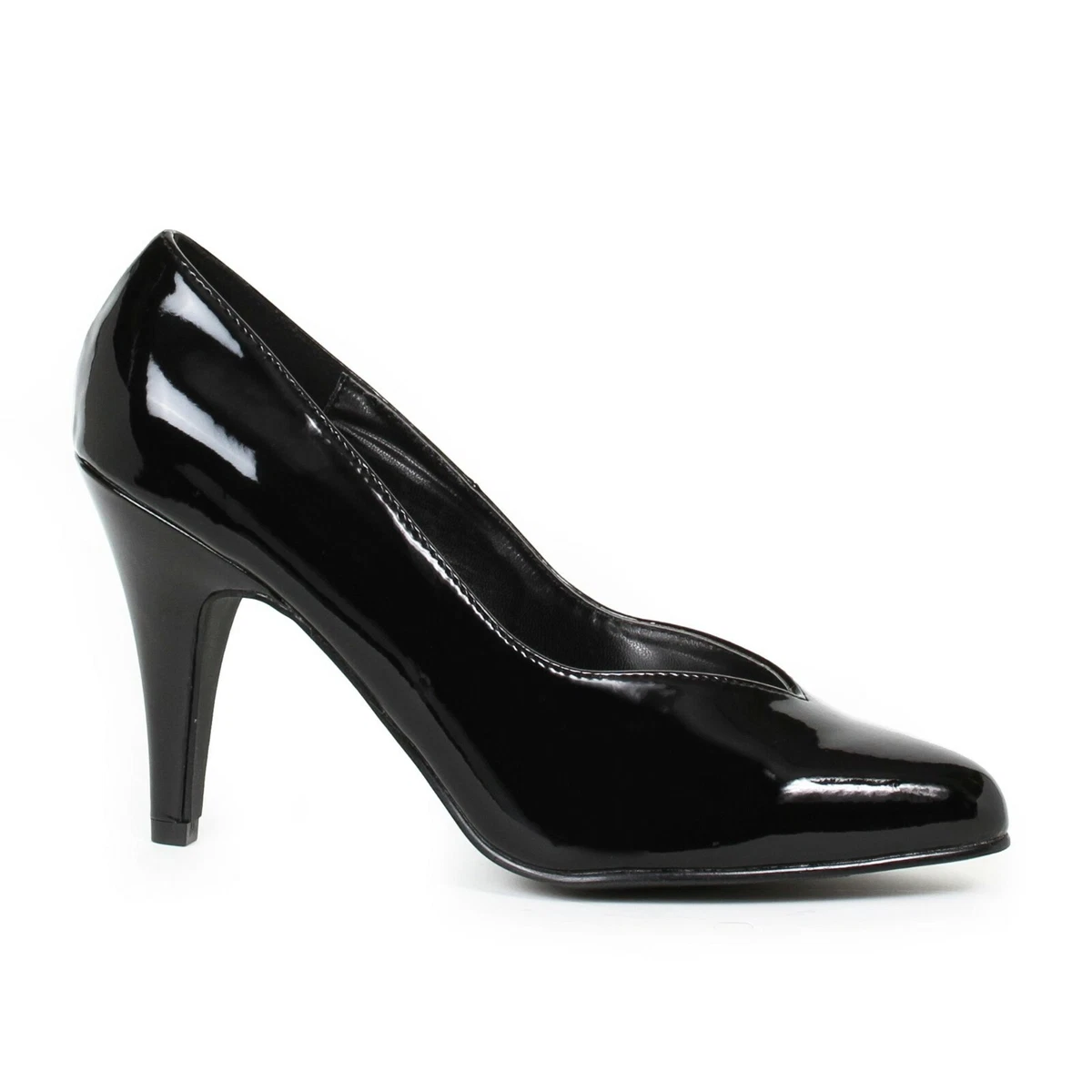 Patent leather pumps wide best sale width