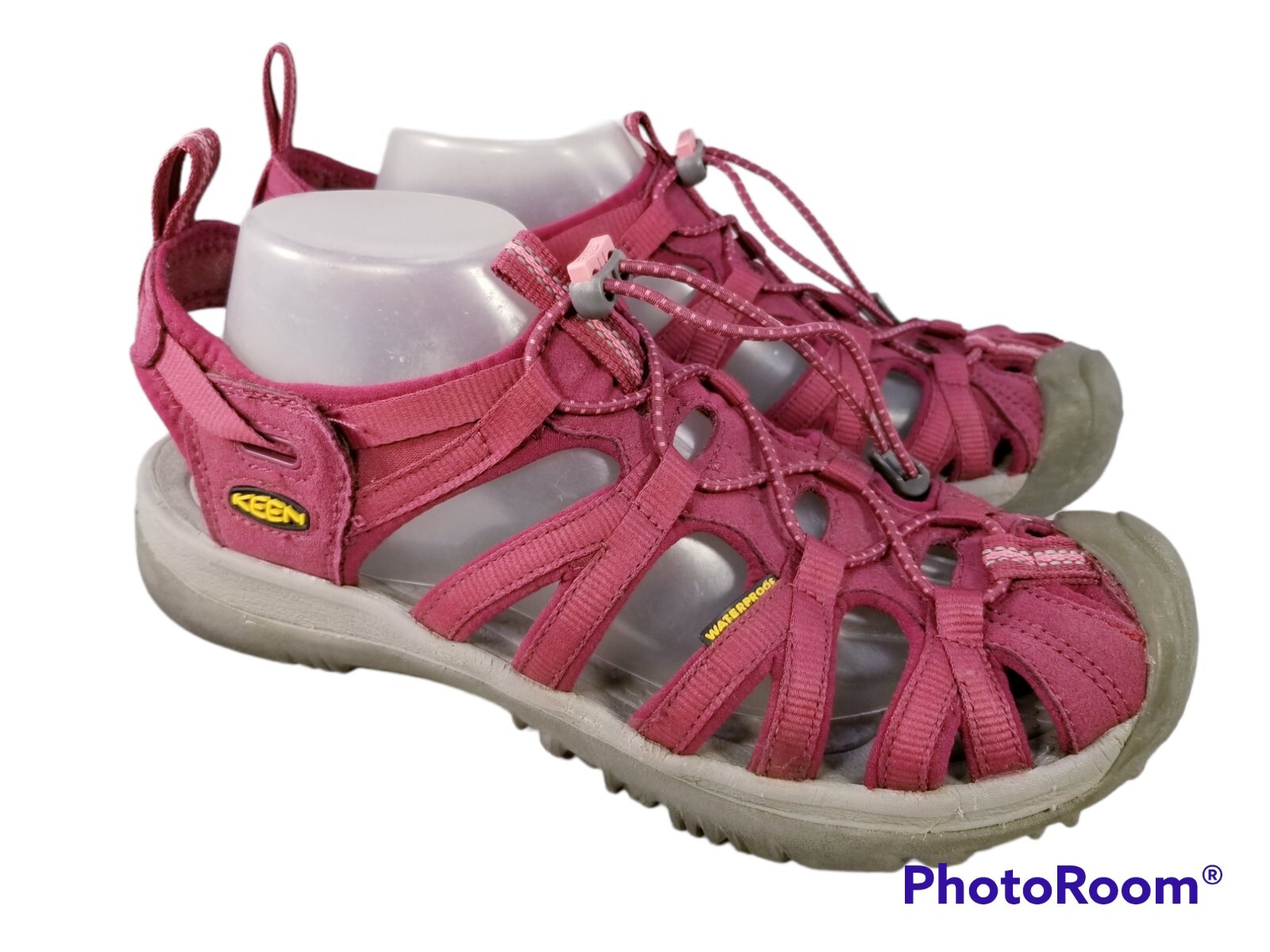 SANDALI DONNA KEEN WHISPER ROSSO TROPICALE TAGLIA 11 42 COME NUOVI