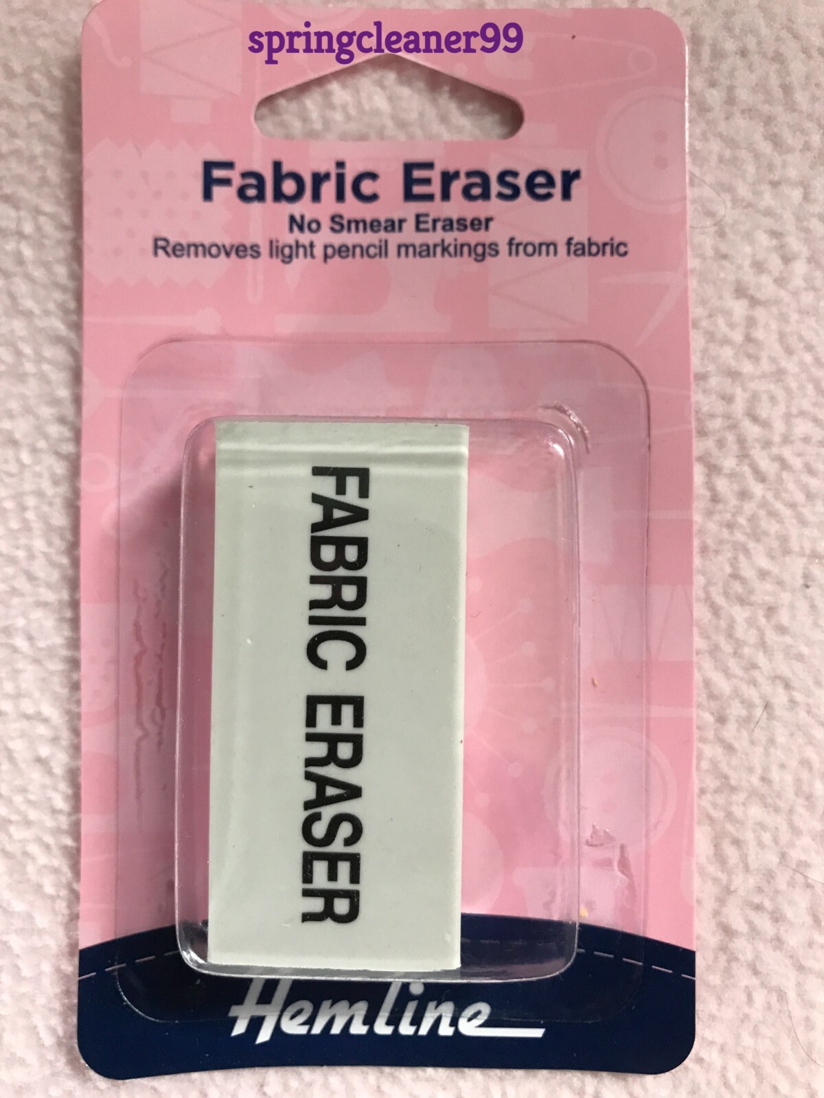 HEMLINE SEWING AIDS THIMBLE PADS BULKY SEAM AID FABRIC ERASER