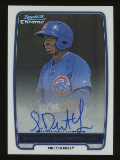 2012 Bowman Chrome Prospects Auto Shawon Dunston Jr #BCA-SD Auto