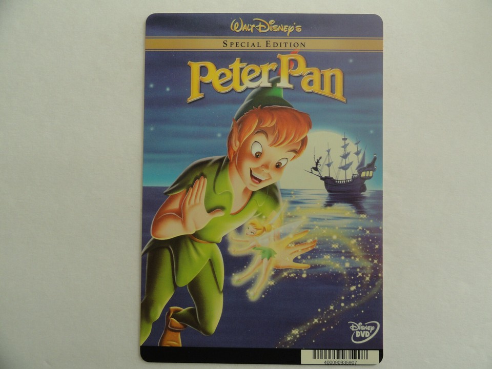 PETER PAN - DISNEY - BLOCKBUSTER VIDEO BACKER CARD 5
