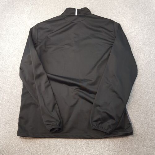 Arbroath Mens 1/4 Zip Top 2XL XXL Grey Black Macron Football Training Scotland - Picture 8 of 9