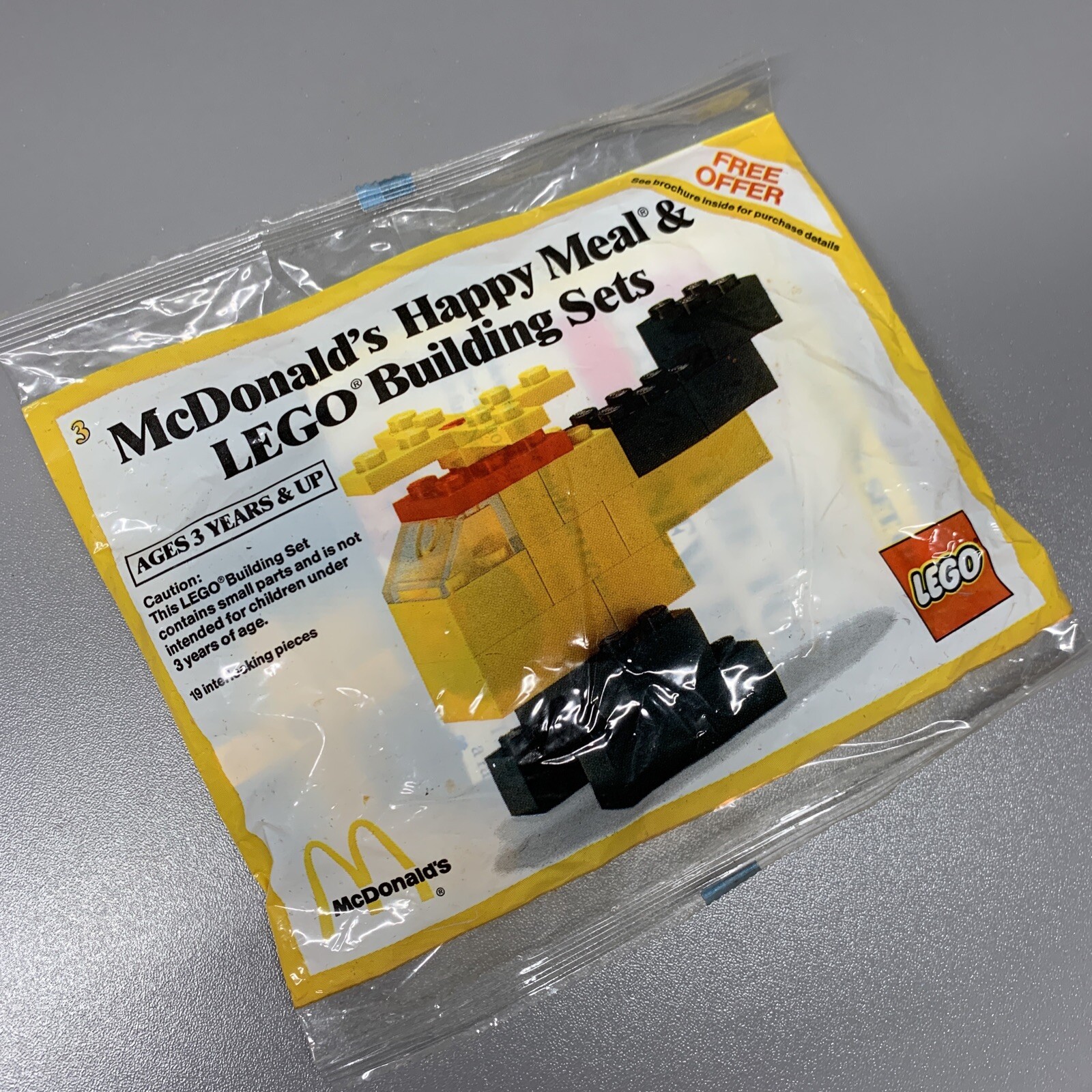 1984 Lego Building Set McDonalds Happy Meal Toy - Helicopter