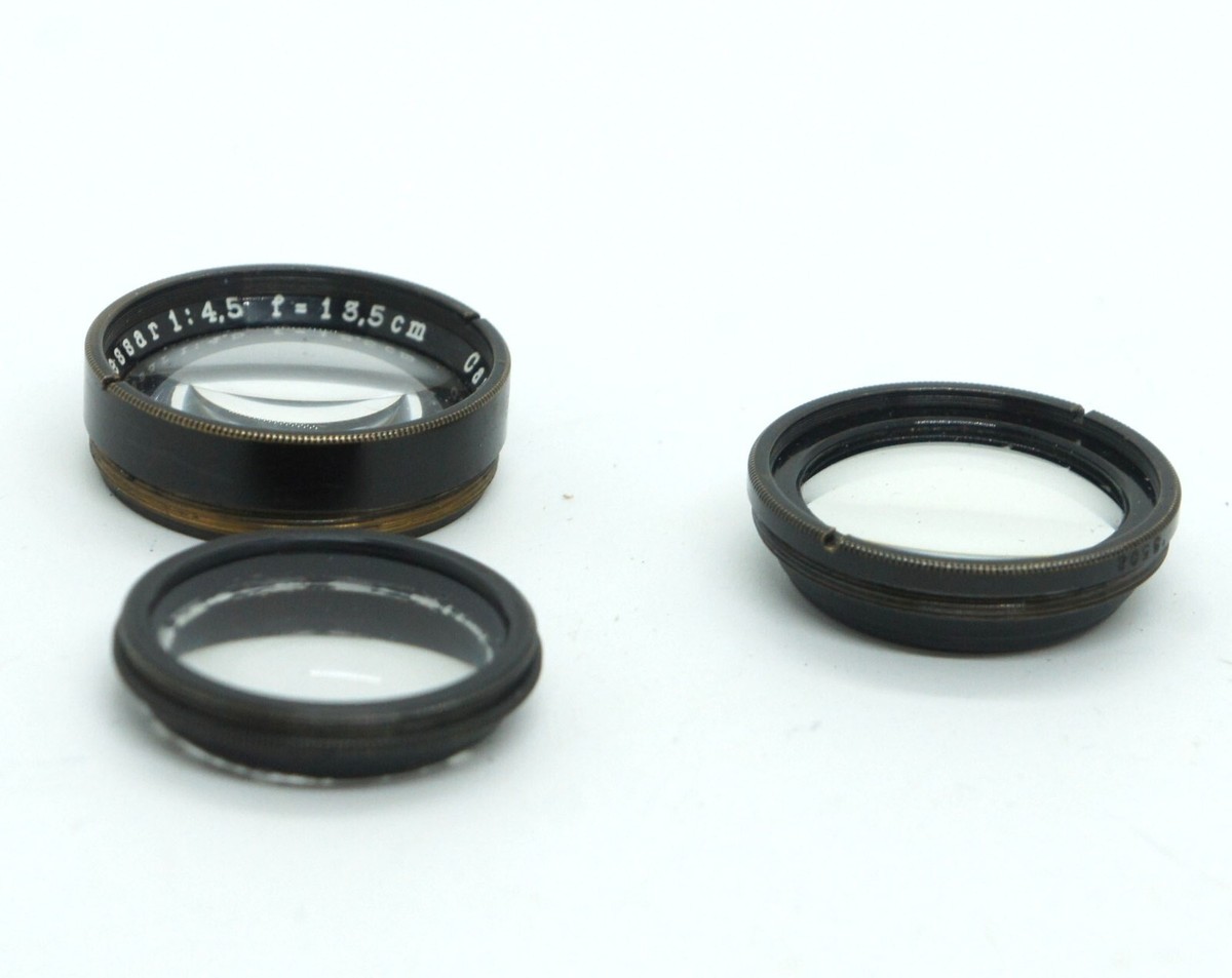 Carl Zeiss Jena Tessar 13.5 cm F4.5 LENS CELLS for 9x12 folding