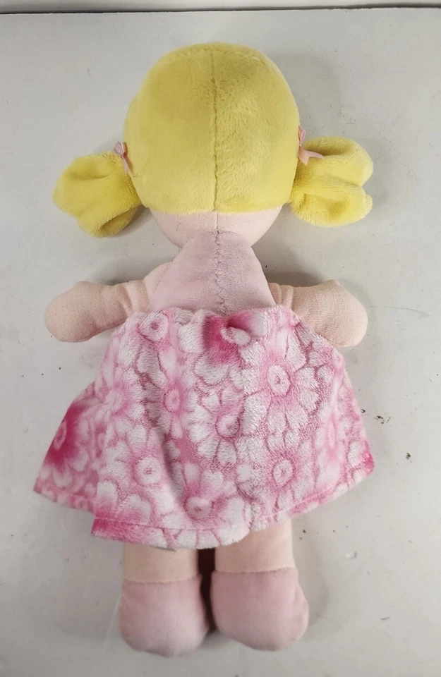 Aurora Ebba "My First Dolly" Muñeca de Peluche Rubia Coletas Rosa Vestido Margarita 12" Foto 4 de 4