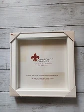 Lawrence Frames 8"x8" Photo White Wood Shadow Box Picture Frame 795288 NEW