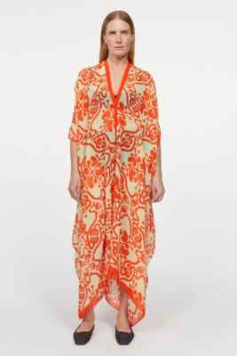 NWT Rodebjer 100% Silk Agave Rendezvous Caftan One Size
