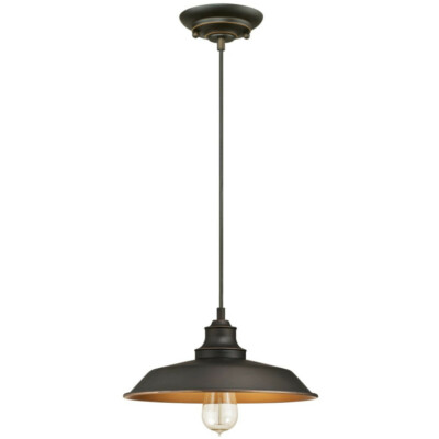 Westinghouse Hängelampe Pendelleuchte Iron Hill Oil rubbed Bronze mit 1 Lampe