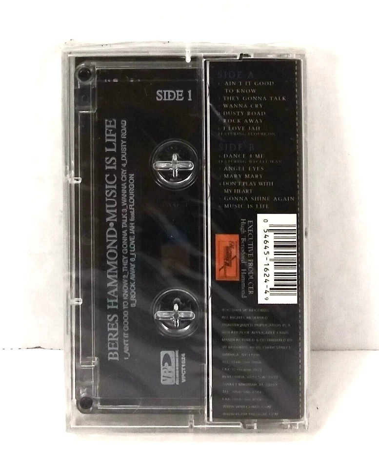 Beres Hammond Music Is Life Cassette Tape LP (2001 VP Record) Reggae New Sealed - Imagem 2 de 4