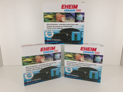 Eheim Außenfilter Classic 250 (2213) Aktiv-Kohlevlies 3x [2628 130] 9 Stück NEU