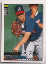 1995 Upper Deck Collector's Choice Silver Signature #165 Tom Glavine Braves HOF