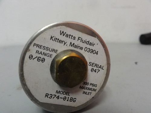 Watts Fluidair Pneumatic Regulator R374-01BG