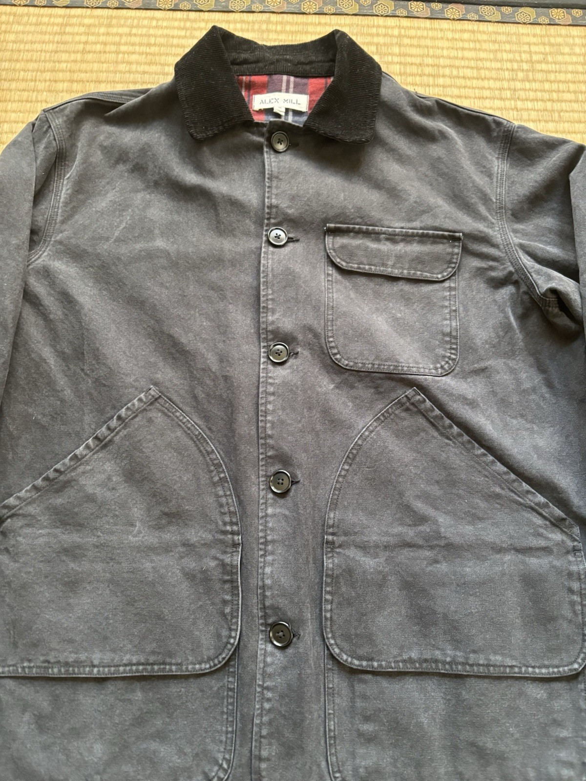 Alex Mill Frontier Black Button Jacket Cotton  Ch… - image 2