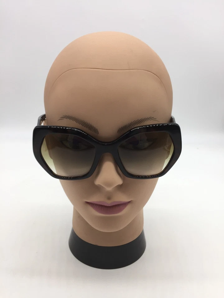 Gafas de sol PRADA SPR16R montura completa marrón oscuro 56-19-145 lentes verdes Foto 2 de 4