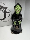 Vintage Fenton Art Glass Halloween Witch Figurine M. Nutter MINT WITH BOX