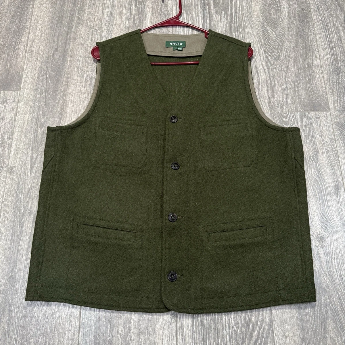 Orvis Vest Coats, Jackets & Vests Wool Outer Shell for Men for