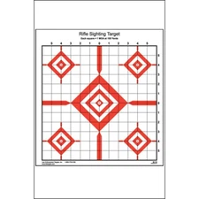 Action Target SI-13 Sighting Target 100 Per Case, Red & White, 14in x 15in, SI