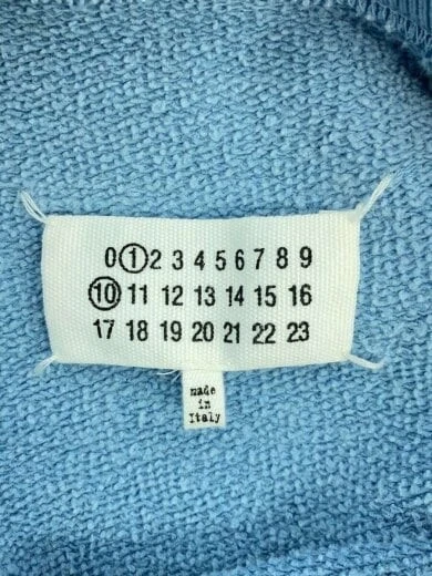 Felpa girocollo Maison Margiela 23SS Linea spalle scoperte S50GU0207 L BLU 