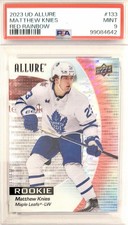 Matthew Knies 2023-24 Upper Deck Allure Rookies Red Rainbow #133 PSA 9 (RC)