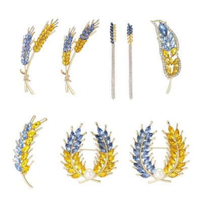 Elegant Women s Wheat Ear Brooch with Long Thread Fringe Delicate Wheat Brooch