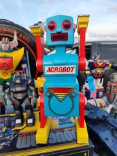 ACROBOT ROBOT TIN BATTERY TOY YONE JAPAN 1968 WORKS 