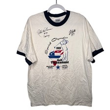 Robert Newhouse Jay Saldi Signed Dallas Cowboys Special Olympic Golf Shirt 2009