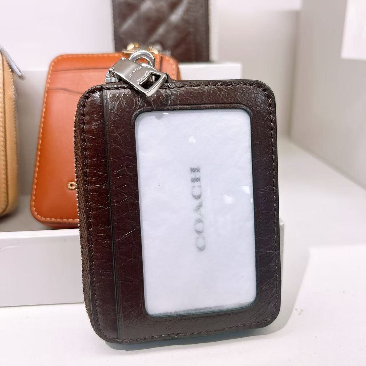 NWT Coach Zip Card Case With Quilting CEC51 | eBay