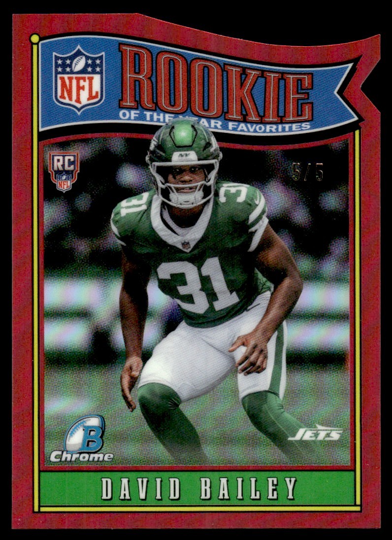 2026 Bowman Rookie of the Year Favorites Red David Bailey Rookie 5/5 New York