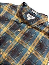 Duluth Trading Co. Untucked Men’s XL Plaid relaxed Fit  Button-Up Shirt