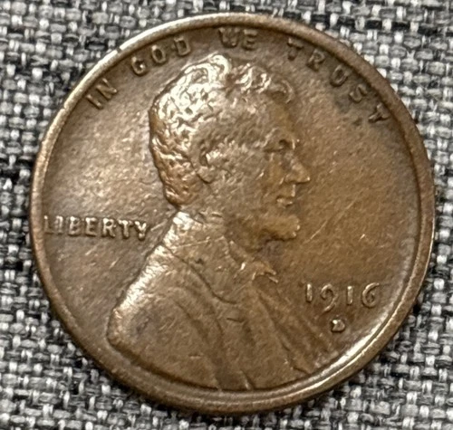 1916 D Lincoln cent VF