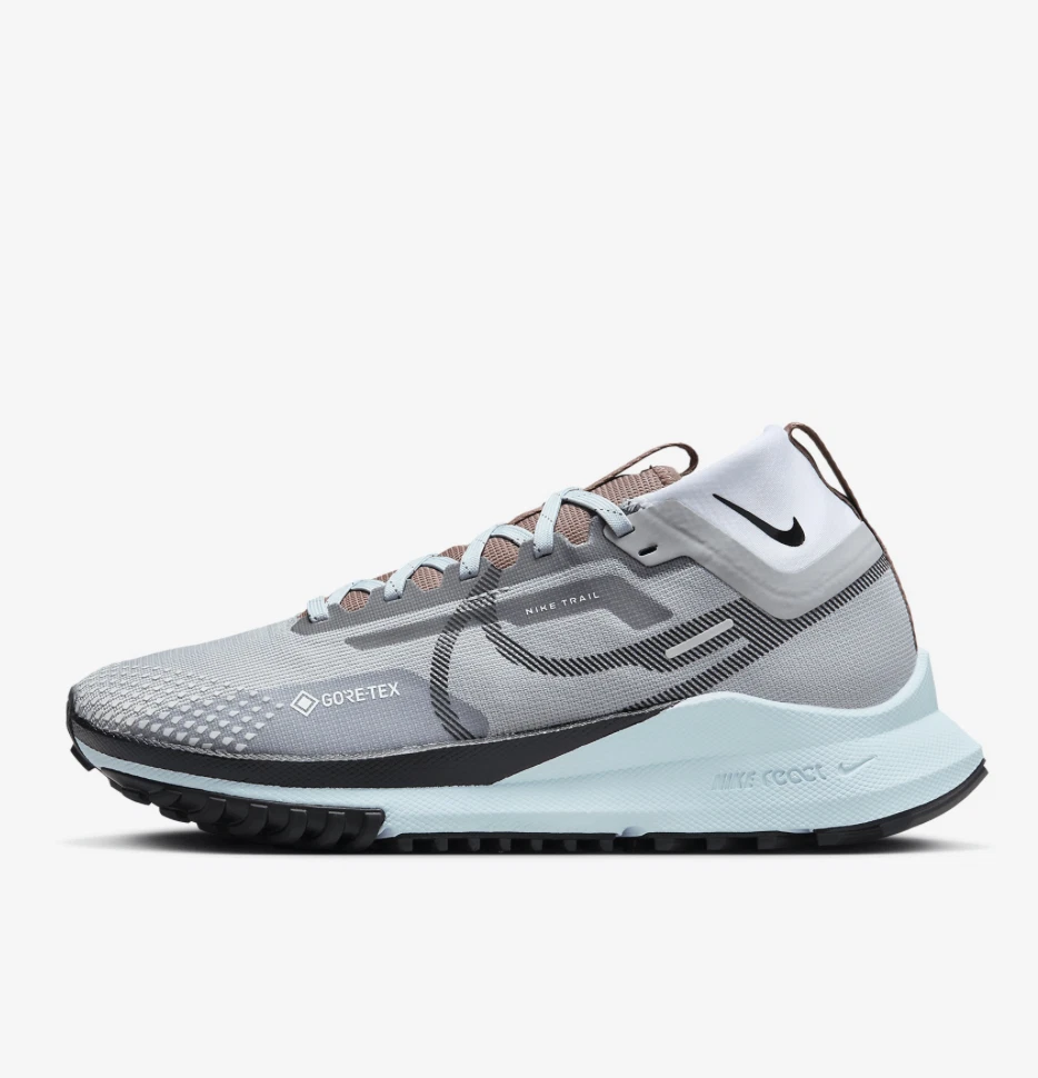 Women Nike React Pegasus Trail 4 GTX Lt Smoke Grey Shoes Goretex DJ7929-005