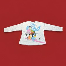 Zara Bluey Kids T Shirt 4-5 Years 110 White Long Sleeve