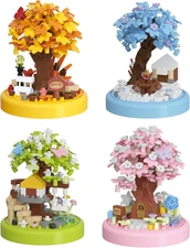 Tree House 4 Set Tree House Bonsai Tree House Building Toy Flowers Set Ideas Bui