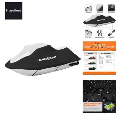 Jet Ski Bootsabdeckung 210D Bootspersenning Jet Ski Cover  Motorbootabdeckung...