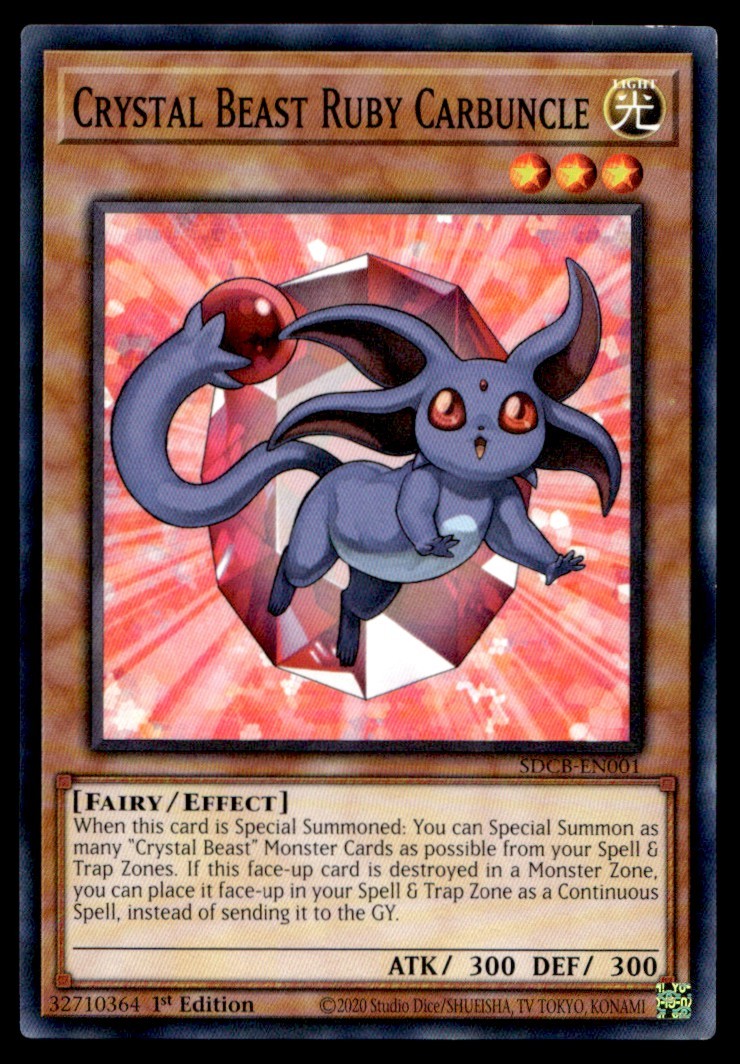 Crystal Beast Ruby Carbuncle Structure Deck: Legend of the Crystal Beasts SDCB-E