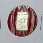 Cross & Crown - 1 Gram .999 Fine Pure Solid SILVER Bullion Mini Bar Coin Ingot
