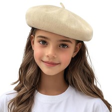 Kids Beret Hats Girls French Summer Beret Breathable Thin Toddler