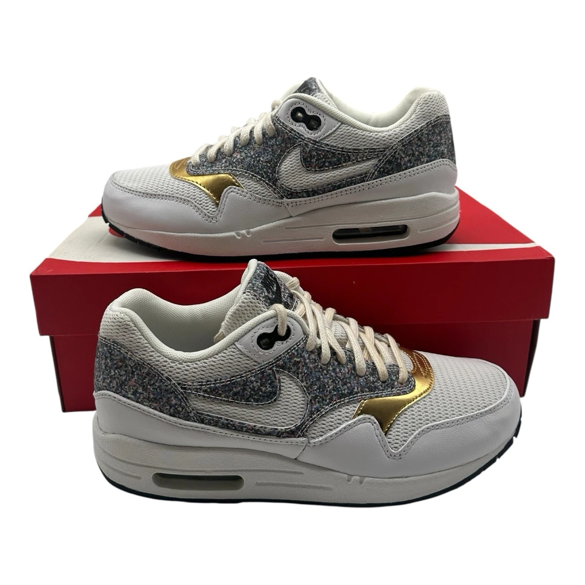 Nike Air Max 1 SE White Multi Gold W for sale | eBay