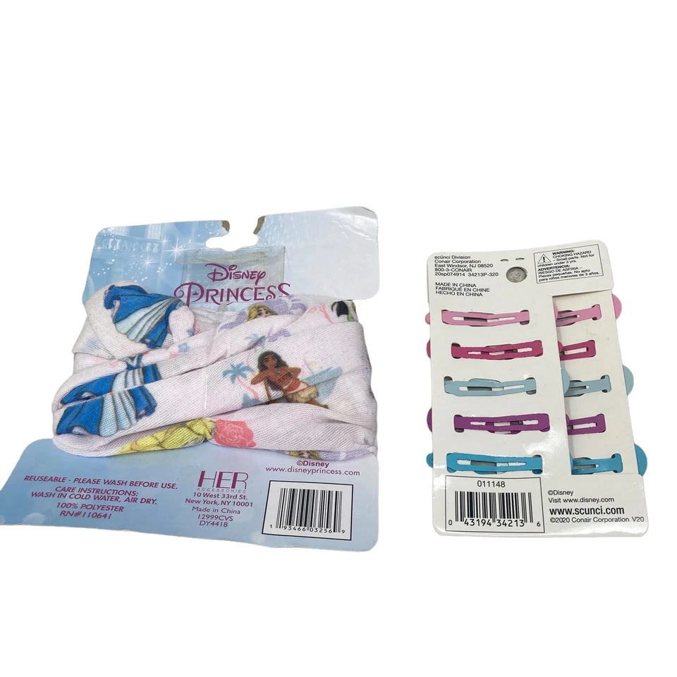 Pinzas para el cabello y envoltorio a presión de princesa Disney  Foto 4 de 4