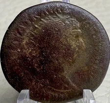 Large Ancient Roman Coin 98-117AD Emperor Trajan Sestertius 