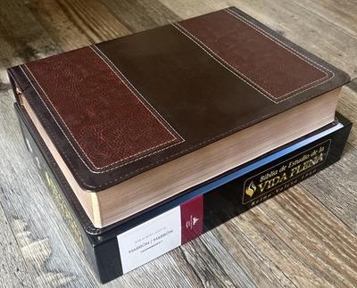 #ad Biblia de Estudio Vida Plena reina valera 1960 piel imitacion cafe marron $64.99