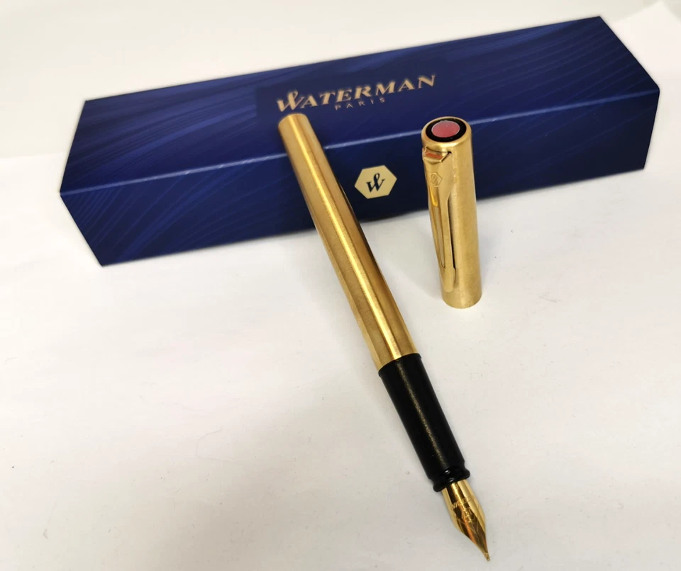 24 Karat Vergoldet Waterman Allure Gradute Füller Füllfederhalter + Gravur - Bild 2 von 4